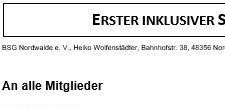 Einladung Abteilung