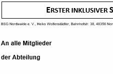 Einladung Abteilung
