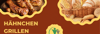 Hähnchengrillen Poster quer BSG
